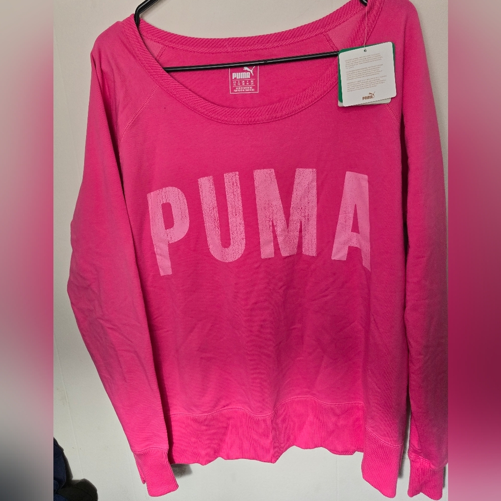 PUMA Hot Pink Sweatshirt | Sz XL, NWT